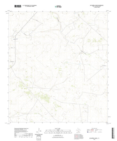 United States Geological Survey McCampbell Ranch, TX (2022, 24000-Scale) digital map