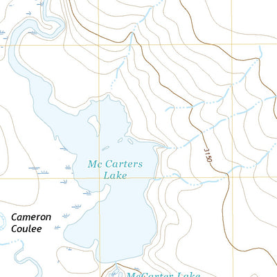 United States Geological Survey McCarters Lake, MT (2020, 24000-Scale) digital map