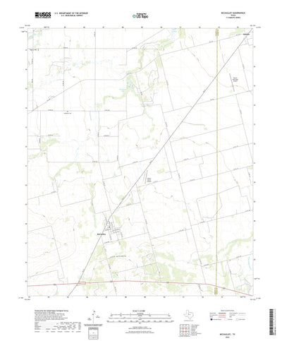 United States Geological Survey McCaulley, TX (2022, 24000-Scale) digital map
