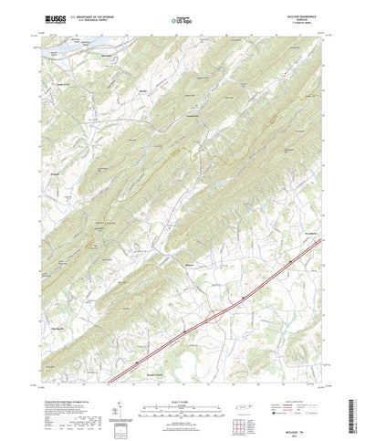 United States Geological Survey McCloud, TN (2022, 24000-Scale) digital map