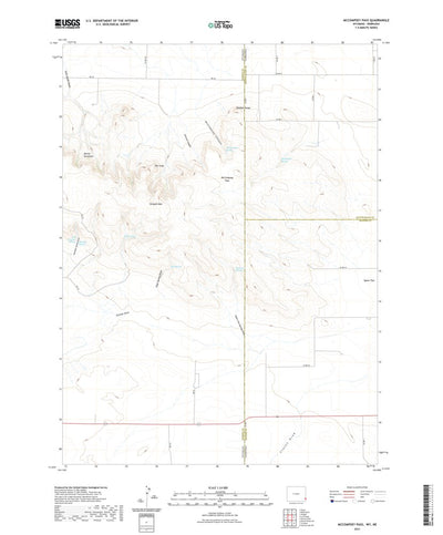 United States Geological Survey McCompsey Pass, WY (2021, 24000-Scale) digital map