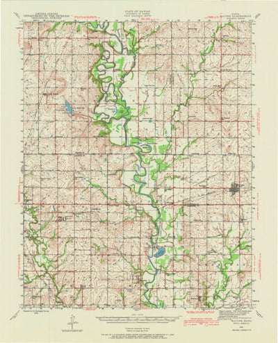 United States Geological Survey Mccune, KS (1943, 62500-Scale) digital map