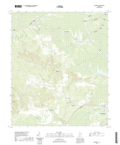 United States Geological Survey McDowell, AL (2020, 24000-Scale) digital map