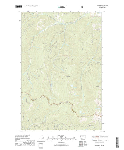 United States Geological Survey McGee Peak, MT (2020, 24000-Scale) digital map