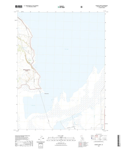United States Geological Survey McGinty Point, CA (2022, 24000-Scale) digital map
