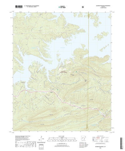 United States Geological Survey McGraw Mountain, AR (2020, 24000-Scale) digital map