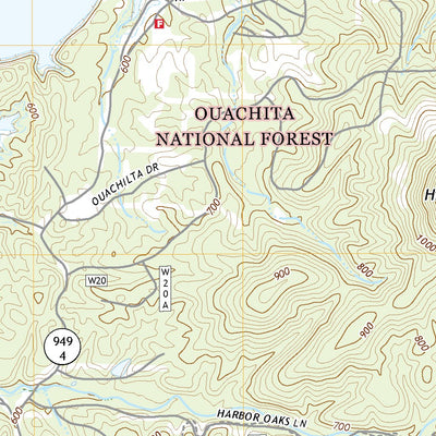 United States Geological Survey McGraw Mountain, AR (2020, 24000-Scale) digital map
