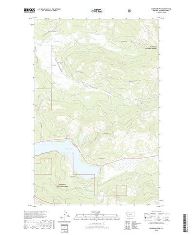 United States Geological Survey McGregor Peak, MT (2020, 24000-Scale) digital map