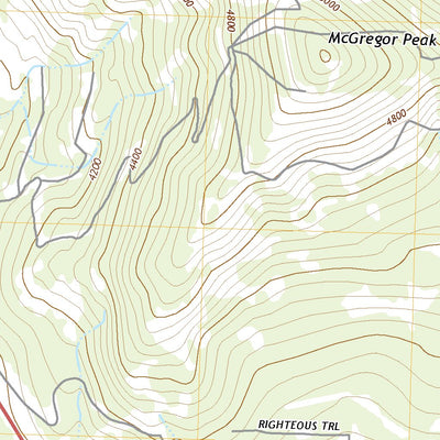 United States Geological Survey McGregor Peak, MT (2020, 24000-Scale) digital map