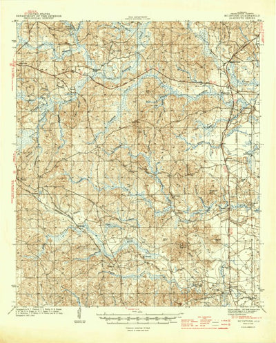 United States Geological Survey Mcintosh, AL (1944, 62500-Scale) digital map
