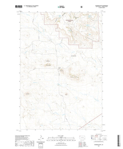 United States Geological Survey McKenzie Butte, SD (2021, 24000-Scale) digital map