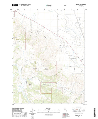 United States Geological Survey McKesick Peak, CA (2021, 24000-Scale) digital map