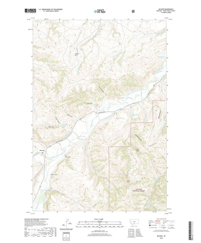 United States Geological Survey McLeod, MT (2020, 24000-Scale) digital map