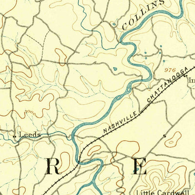 United States Geological Survey Mcminnville, TN (1893, 125000-Scale) digital map