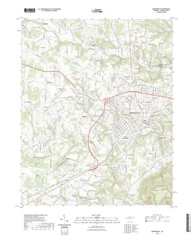 United States Geological Survey McMinnville, TN (2022, 24000-Scale) digital map
