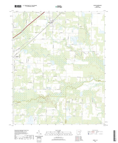United States Geological Survey McRae, AR (2020, 24000-Scale) digital map