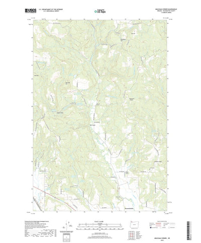 United States Geological Survey Meacham Corner, OR (2020, 24000-Scale) digital map