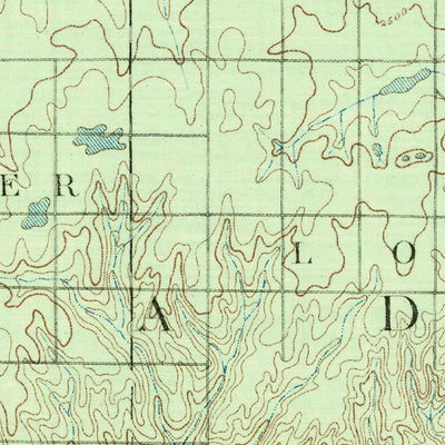 United States Geological Survey Meade, KS-OK (1892, 125000-Scale) digital map