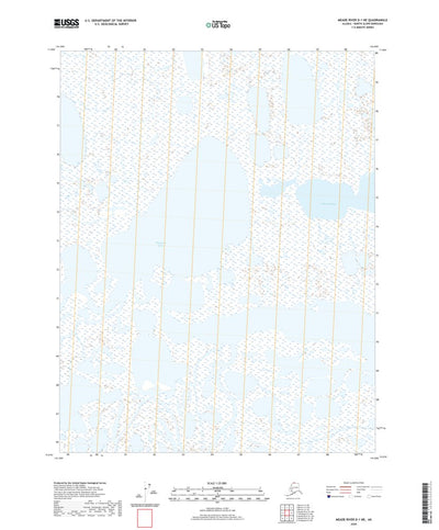 United States Geological Survey Meade River D-1 NE, AK (2020, 25000-Scale) digital map