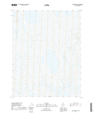 United States Geological Survey Meade River D-2 NE, AK (2020, 25000-Scale) digital map