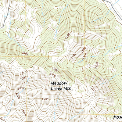 United States Geological Survey Meadow Creek Mountain, ID (2020, 24000-Scale) digital map