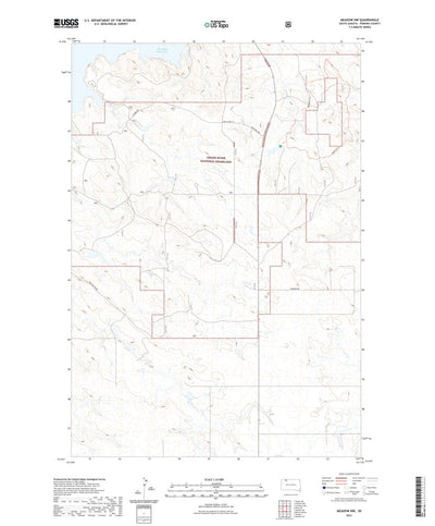 United States Geological Survey Meadow NW, SD (2021, 24000-Scale) digital map