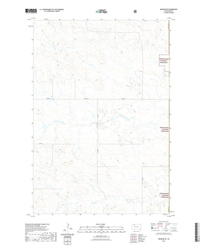 United States Geological Survey Meadow SE, SD (2021, 24000-Scale) digital map