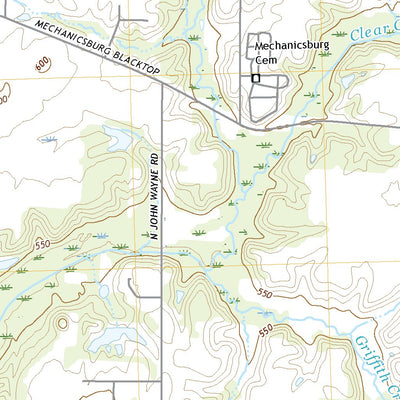 United States Geological Survey Mechanicsburg, IL (2021, 24000-Scale) digital map