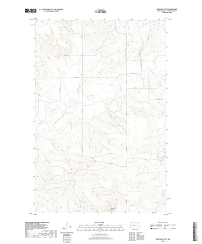 United States Geological Survey Medicine Butte, ND (2020, 24000-Scale) digital map