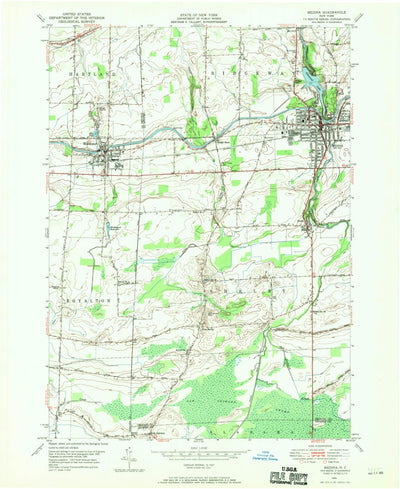 United States Geological Survey Medina, NY (1949, 24000-Scale) digital map