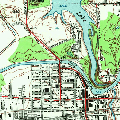 United States Geological Survey Medina, NY (1949, 24000-Scale) digital map