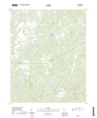 United States Geological Survey Medon, TN (2022, 24000-Scale) digital map