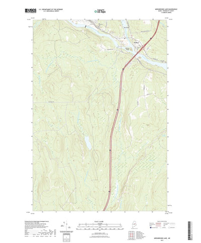 United States Geological Survey Medunkeunk Lake, ME (2021, 24000-Scale) digital map