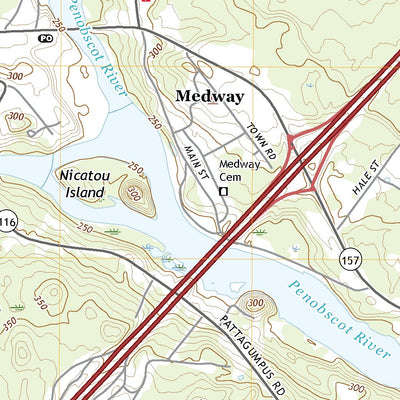 United States Geological Survey Medunkeunk Lake, ME (2021, 24000-Scale) digital map