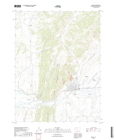 United States Geological Survey Meeker, CO (2022, 24000-Scale) digital map