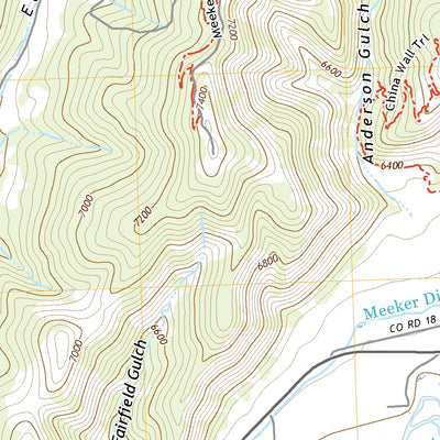 United States Geological Survey Meeker, CO (2022, 24000-Scale) digital map