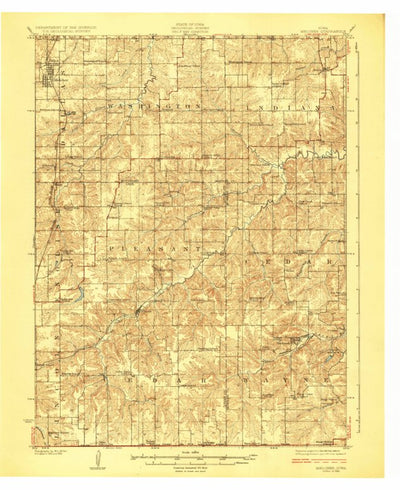 United States Geological Survey Melcher, IA (1924, 62500-Scale) digital map