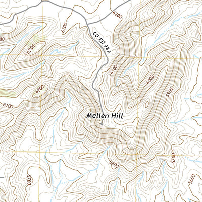 United States Geological Survey Mellen Hill, CO (2022, 24000-Scale) digital map