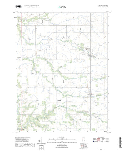 United States Geological Survey Mellott, IN (2022, 24000-Scale) digital map