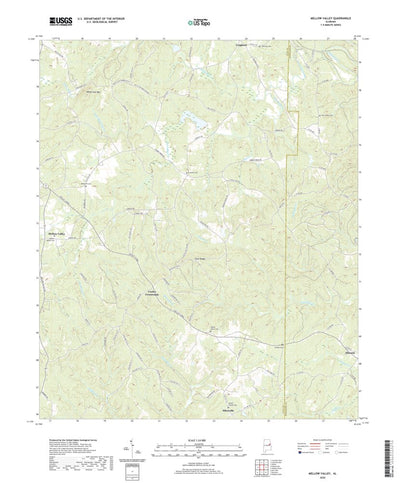 United States Geological Survey Mellow Valley, AL (2020, 24000-Scale) digital map