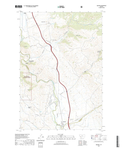 United States Geological Survey Melrose, MT (2020, 24000-Scale) digital map