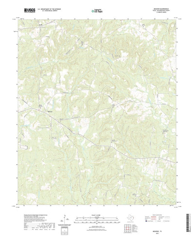 United States Geological Survey Melrose, TX (2022, 24000-Scale) digital map