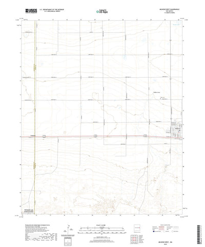 United States Geological Survey Melrose West, NM (2020, 24000-Scale) digital map