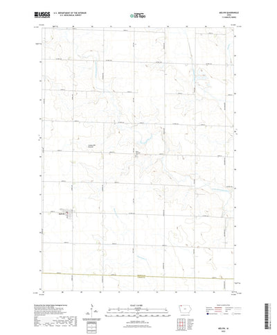 United States Geological Survey Melvin, IA (2022, 24000-Scale) digital map