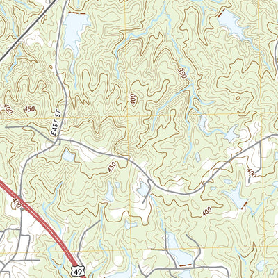 United States Geological Survey Mendenhall East, MS (2020, 24000-Scale) digital map