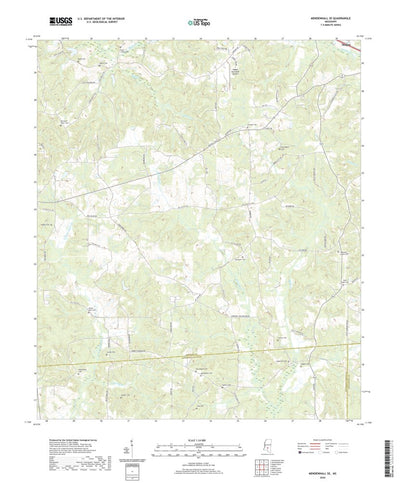 United States Geological Survey Mendenhall SE, MS (2020, 24000-Scale) digital map