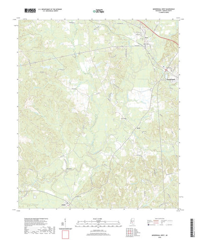 United States Geological Survey Mendenhall West, MS (2020, 24000-Scale) digital map