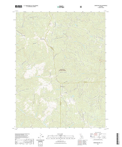 United States Geological Survey Mendocino Pass, CA (2021, 24000-Scale) digital map