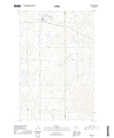 United States Geological Survey Mercer, ND (2020, 24000-Scale) digital map