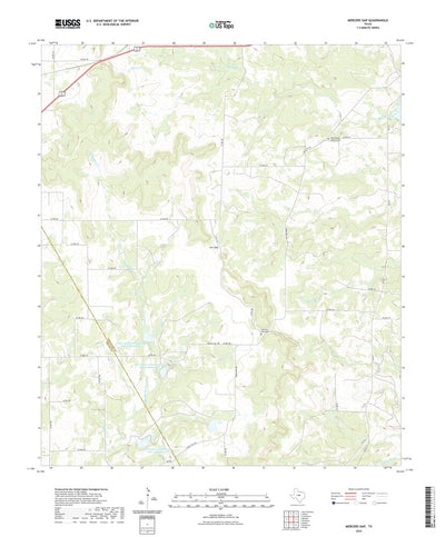 United States Geological Survey Mercers Gap, TX (2022, 24000-Scale) digital map